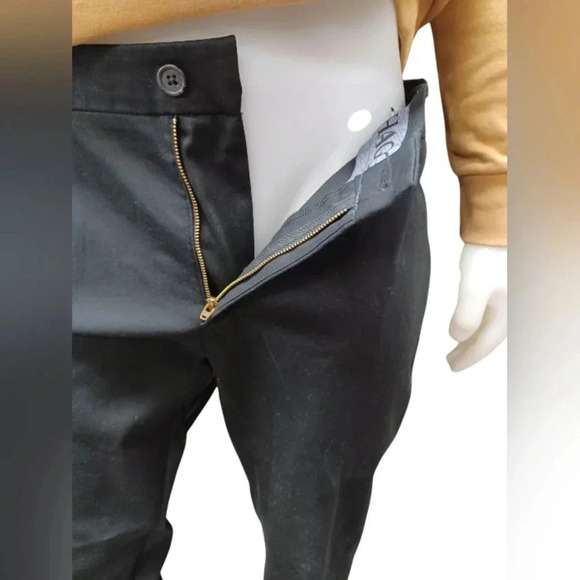 Haggar NWT Black Slim Fit Trousers Size 38 - Picture 3 of 8